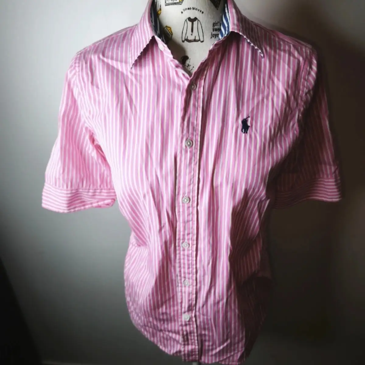 Chemise Ralph Lauren femme polo golf rose